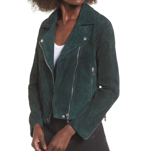 Blank NYC Evergreen Suede Moto Jacket - Picture 1 of 6